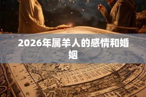 2026年属羊人的感情和婚姻 2026年属羊人的感情和婚姻