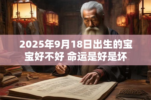 2025年9月18日出生的宝宝好不好 命运是好是坏 2025年9月18日出生的宝宝好不好 命运是好是坏