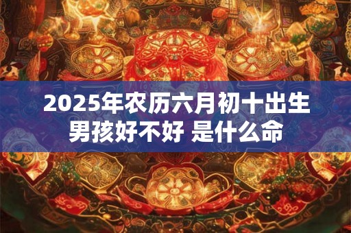 2025年农历六月初十出生男孩好不好 是什么命 2025年农历六月初十出生男孩好不好 是什么命