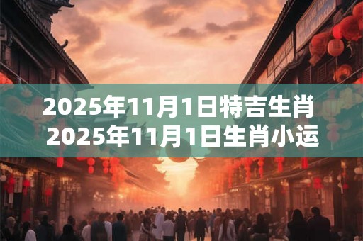 2025年11月1日特吉生肖 2025年11月1日生肖小运播报 2025年11月1日特吉生肖 2025年11月1日生肖小运播报