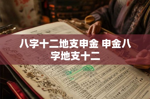 八字十二地支申金 申金八字地支十二 八字十二地支申金 申金八字地支十二