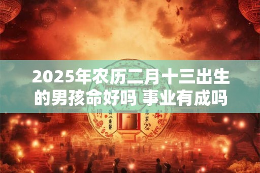 2025年农历二月十三出生的男孩命好吗 事业有成吗 2025年农历二月十三出生的男孩命好吗 事业有成吗
