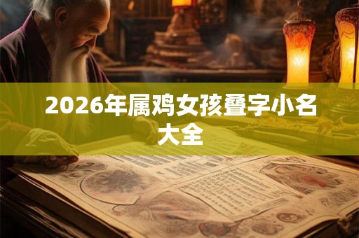 2026年属鸡女孩叠字小名大全