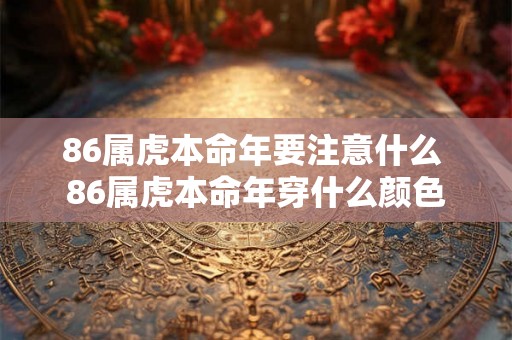 86属虎本命年要注意什么 86属虎本命年穿什么颜色 86属虎本命年要注意什么 86属虎本命年穿什么颜色