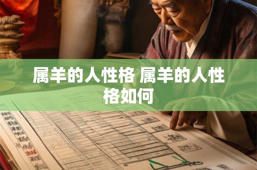 属羊的人性格 属羊的人性格如何