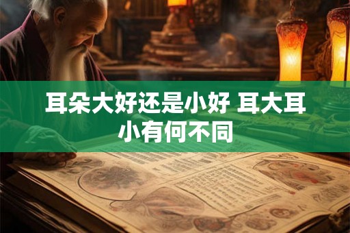 耳朵大好还是小好 耳大耳小有何不同 耳朵大好还是小好 耳大耳小有何不同