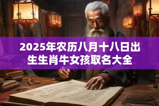 2025年农历八月十八日出生生肖牛女孩取名大全 2025年农历八月十八日出生生肖牛女孩取名大全