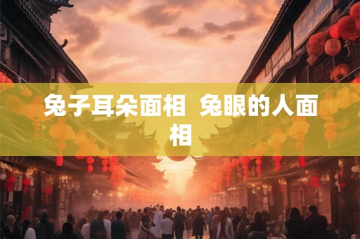 兔子耳朵面相 兔眼的人面相 兔子耳朵面相 兔眼的人面相