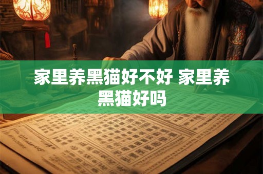 家里养黑猫好不好 家里养黑猫好吗 家里养黑猫好不好 家里养黑猫好吗