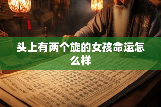头上有两个旋的女孩命运怎么样 头上有两个旋的女孩命运怎么样