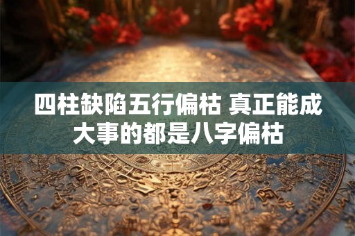四柱缺陷五行偏枯 真正能成大事的都是八字偏枯 四柱缺陷五行偏枯 真正能成大事的都是八字偏枯