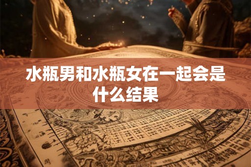 水瓶男和水瓶女在一起会是什么结果 水瓶男和水瓶女在一起会是什么结果