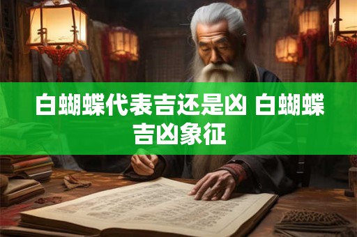 白蝴蝶代表吉还是凶 白蝴蝶吉凶象征 白蝴蝶代表吉还是凶 白蝴蝶吉凶象征