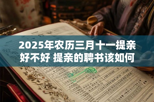 2025年农历三月十一提亲好不好 提亲的聘书该如何写