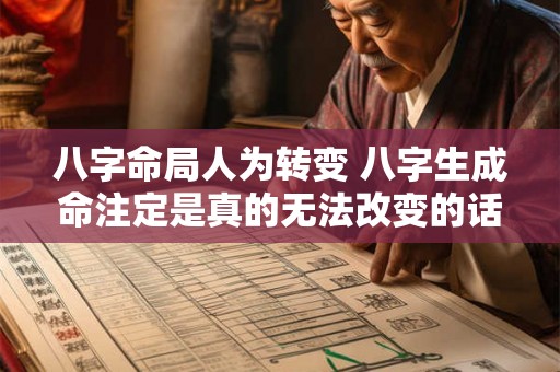 八字命局人为转变 八字生成命注定是真的无法改变的话 八字命局人为转变 八字生成命注定是真的无法改变的话