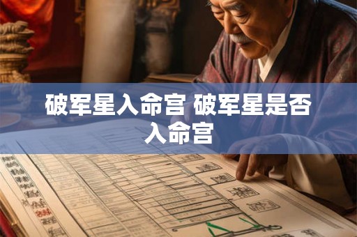 破军星入命宫 破军星是否入命宫