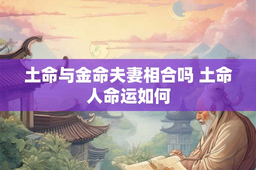 土命与金命夫妻相合吗 土命人命运如何 土命与金命夫妻相合吗 土命人命运如何