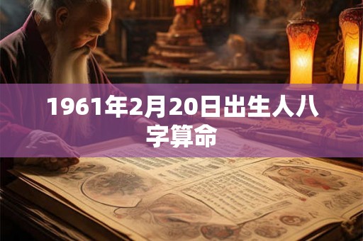 1961年2月20日出生人八字算命