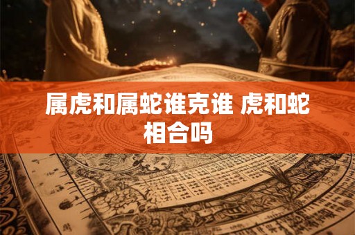 属虎和属蛇谁克谁 虎和蛇相合吗 属虎和属蛇谁克谁 虎和蛇相合吗