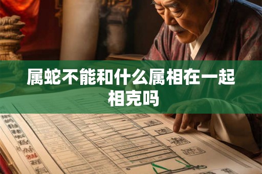 属蛇不能和什么属相在一起 相克吗 属蛇不能和什么属相在一起 相克吗