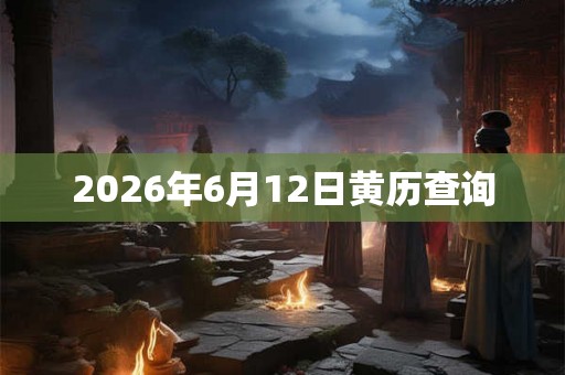 2026年6月12日黄历查询 2026年6月12日黄历查询
