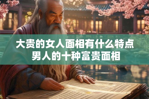 大贵的女人面相有什么特点 男人的十种富贵面相 大贵的女人面相有什么特点 男人的十种富贵面相