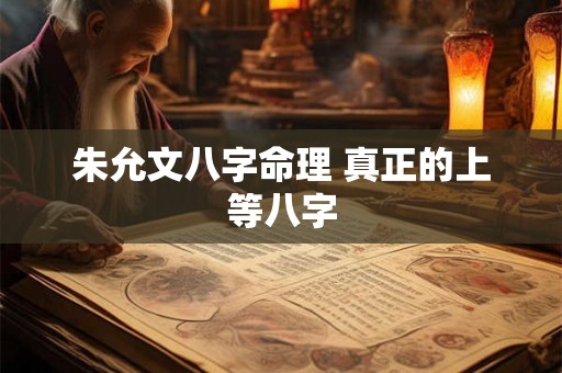 朱允文八字命理 真正的上等八字 朱允文八字命理 真正的上等八字