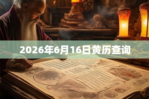 2026年6月16日黄历查询 2026年6月16日黄历查询