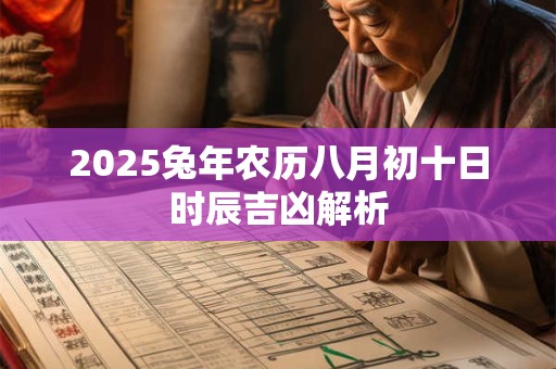 2025兔年农历八月初十日时辰吉凶解析 2025兔年农历八月初十日时辰吉凶解析