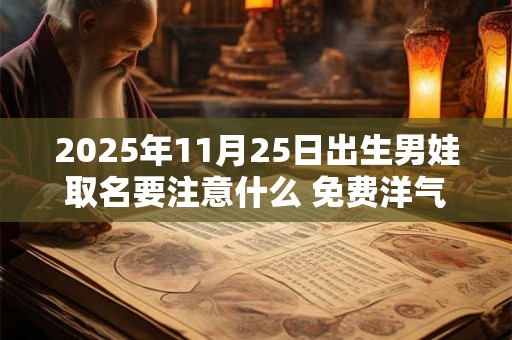 2025年11月25日出生男娃取名要注意什么 免费洋气名字推荐 2025年11月25日出生男娃取名要注意什么 免费洋气名字推荐