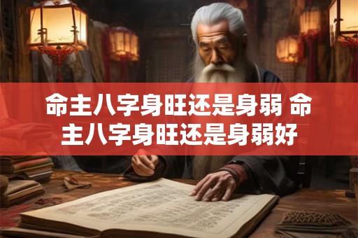 命主八字身旺还是身弱 命主八字身旺还是身弱好