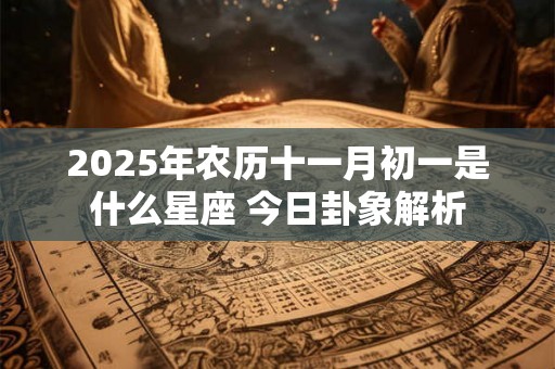 2025年农历十一月初一是什么星座 今日卦象解析