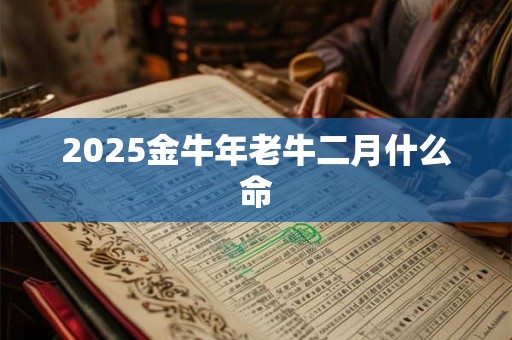 2025金牛年老牛二月什么命 2025金牛年老牛二月什么命