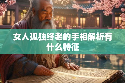 女人孤独终老的手相解析有什么特征 女人孤独终老的手相解析有什么特征