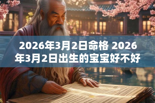 2026年3月2日命格 2026年3月2日出生的宝宝好不好 2026年3月2日命格 2026年3月2日出生的宝宝好不好