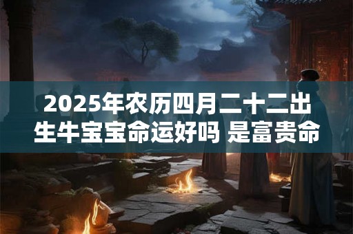 2025年农历四月二十二出生牛宝宝命运好吗 是富贵命吗 2025年农历四月二十二出生牛宝宝命运好吗 是富贵命吗