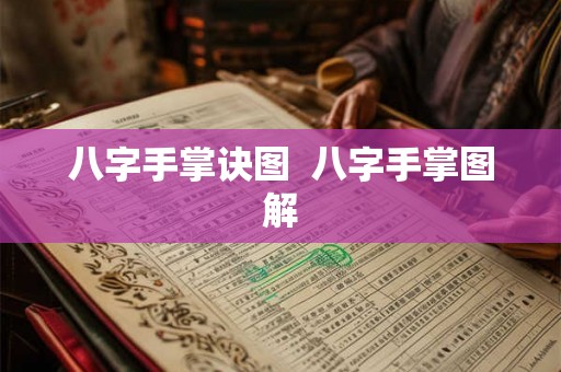八字手掌诀图 八字手掌图解 八字手掌诀图 八字手掌图解