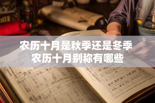 农历十月是秋季还是冬季 农历十月别称有哪些 农历十月是秋季还是冬季 农历十月别称有哪些
