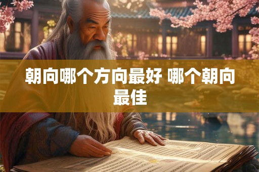 朝向哪个方向最好 哪个朝向最佳 朝向哪个方向最好 哪个朝向最佳