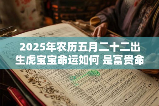 2025年农历五月二十二出生虎宝宝命运如何 是富贵命吗 2025年农历五月二十二出生虎宝宝命运如何 是富贵命吗
