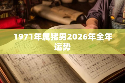 1971年属猪男2026年全年运势 1971年属猪男2026年全年运势
