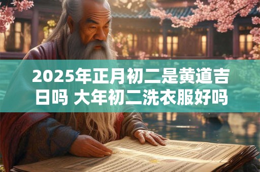 2025年正月初二是黄道吉日吗 大年初二洗衣服好吗 2025年正月初二是黄道吉日吗 大年初二洗衣服好吗