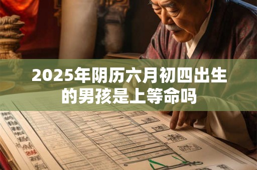 2025年阴历六月初四出生的男孩是上等命吗 2025年阴历六月初四出生的男孩是上等命吗