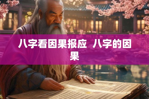 八字看因果报应 八字的因果 八字看因果报应 八字的因果