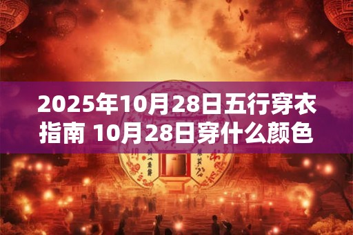 2025年10月28日五行穿衣指南 10月28日穿什么颜色衣服 2025年10月28日五行穿衣指南 10月28日穿什么颜色衣服
