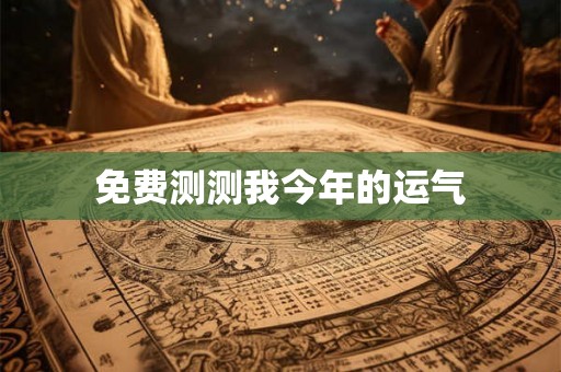免费测测我今年的运气 免费测测我今年的运气