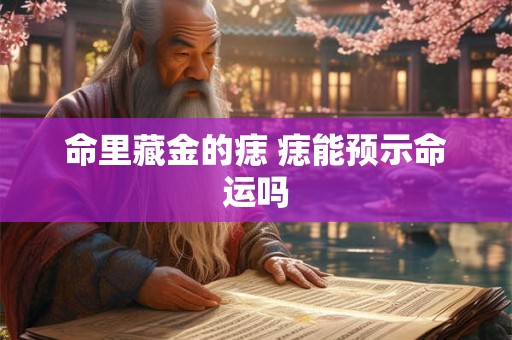 命里藏金的痣 痣能预示命运吗 命里藏金的痣 痣能预示命运吗