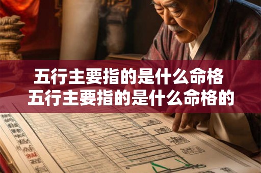 五行主要指的是什么命格 五行主要指的是什么命格的人 五行主要指的是什么命格 五行主要指的是什么命格的人