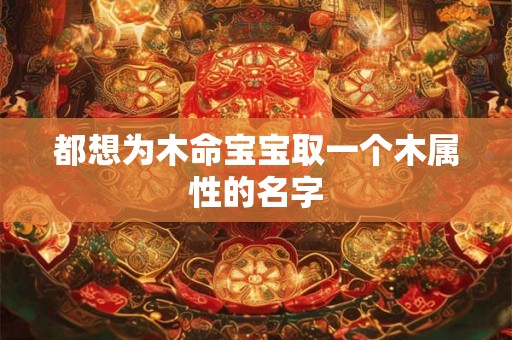 都想为木命宝宝取一个木属性的名字 都想为木命宝宝取一个木属性的名字