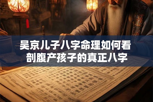 吴京儿子八字命理如何看 剖腹产孩子的真正八字 吴京儿子八字命理如何看 剖腹产孩子的真正八字